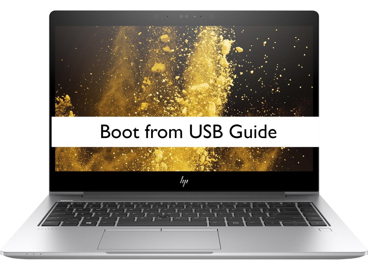 hp how to boot from usb